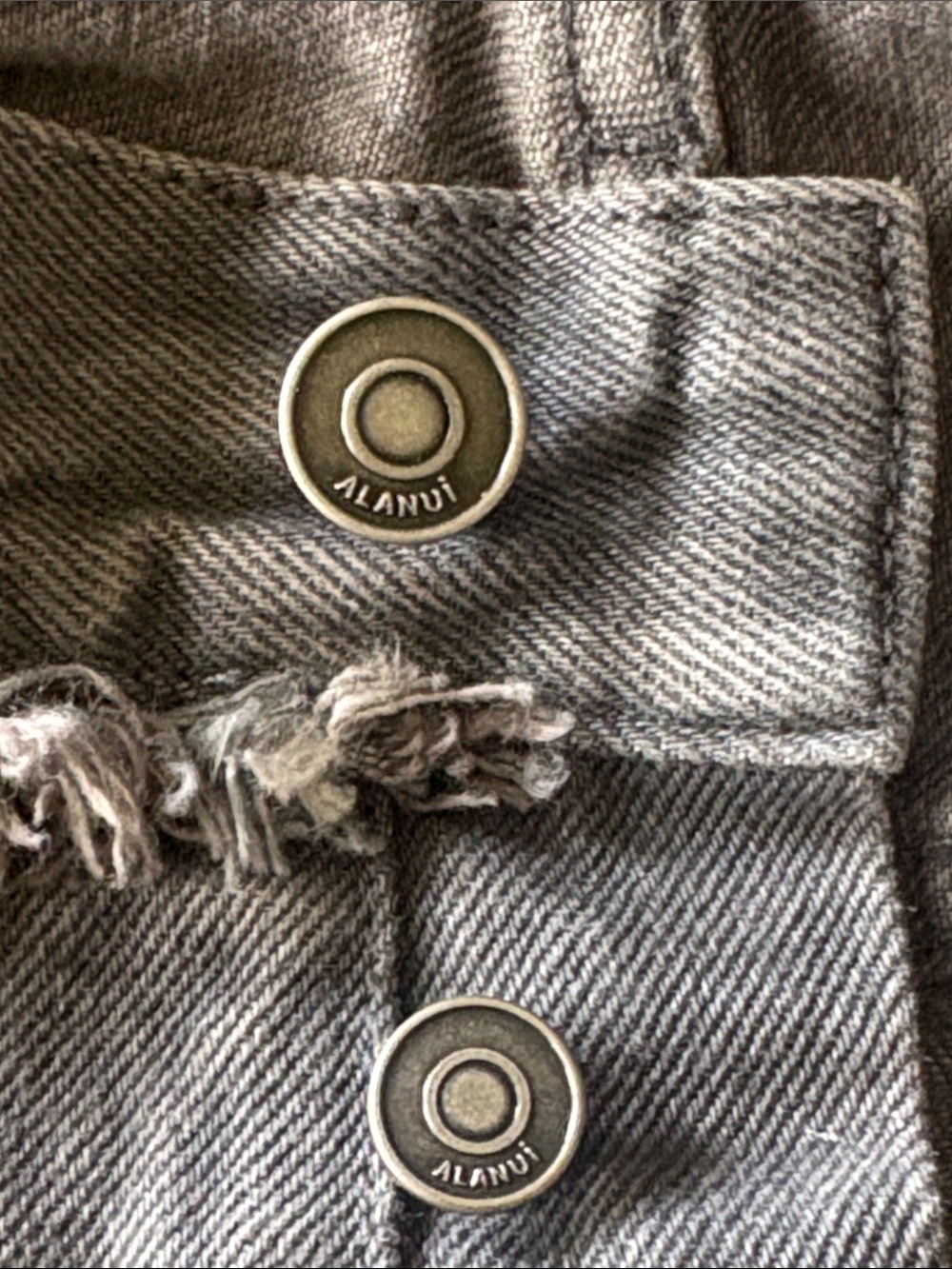 Alanui Made in Italy Free Horizons Jeans Grey Size 26 - Picture 15 of 16